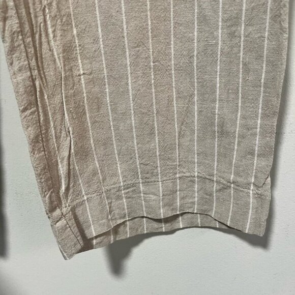 Joie Wide-Leg Linen Blend Pants - Beige Stripe (US L) - Picture 7 of 13